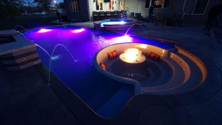 Night Pool Xtreme Pool Builders